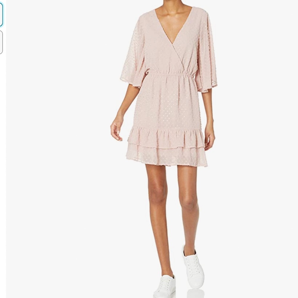 FREE SHIP Polkadot Pink Dress